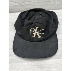 Calvin Klein Jeans Adjustable Black Hat One Size